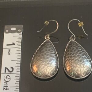 Elegant Silver Teardrop Earrings